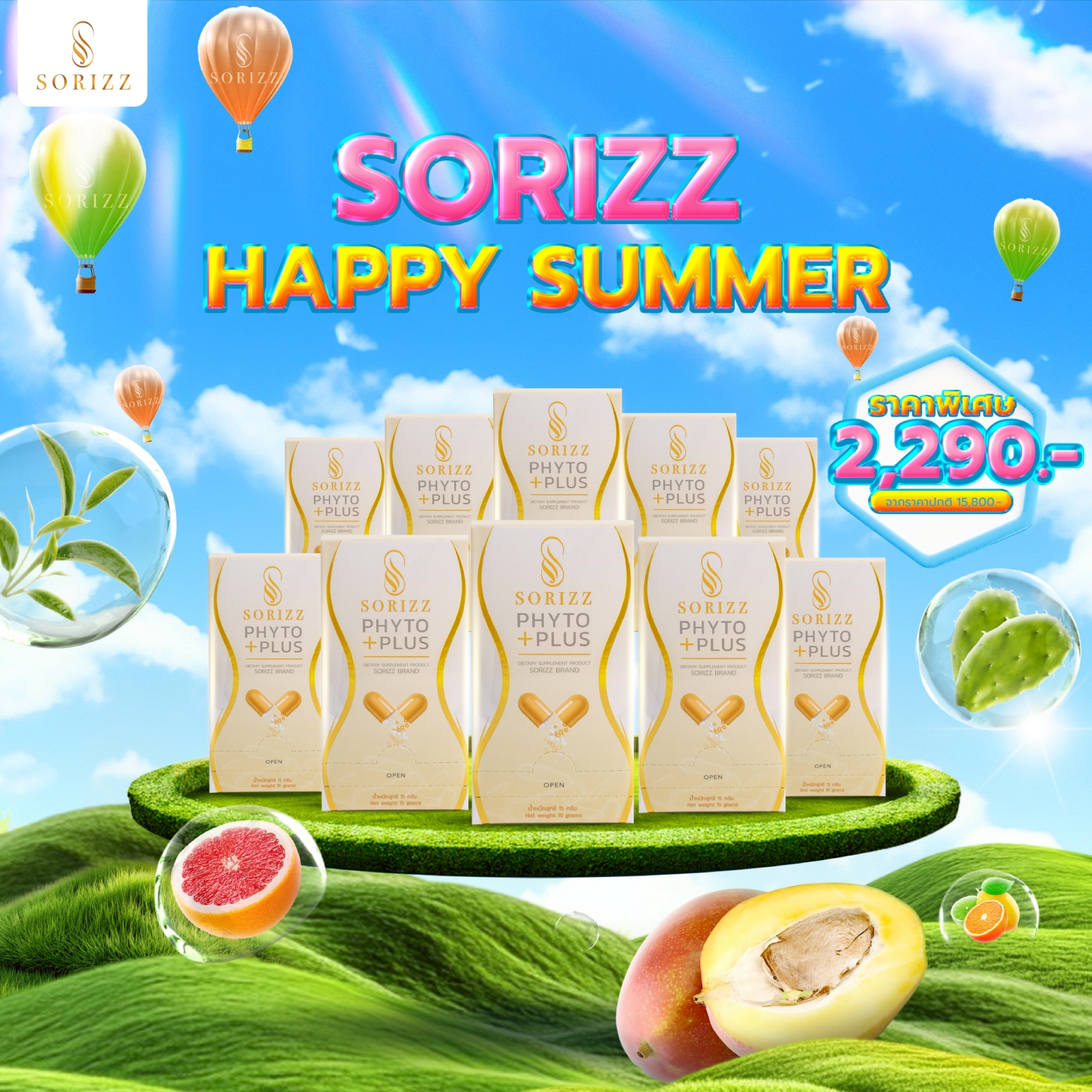 Happy Summer  Phyo Plus 10 กล่อง